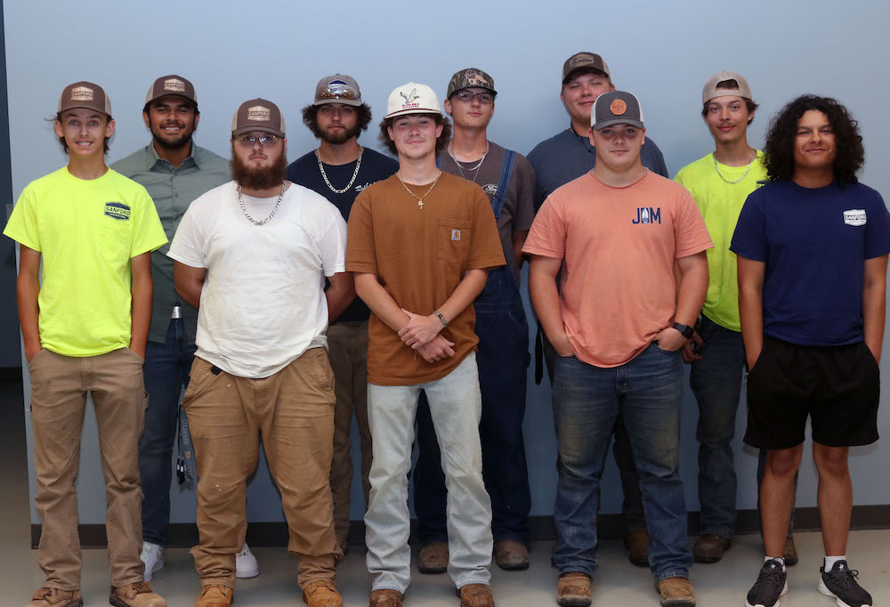 Students from the SCI construction academy. Rylan Beal, Carlos Fontanez-Fantuzzi, Isaac Moore, Johnny O’Connor, Luke Pilson, Andrew Quezada, Jesus Salvador, Christopher Stone, Drew Thomas, Jackson Wells and Cam West.