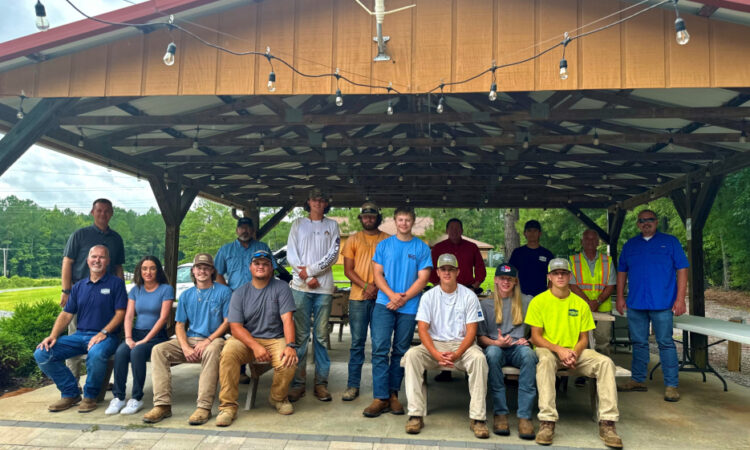 group photo of interns