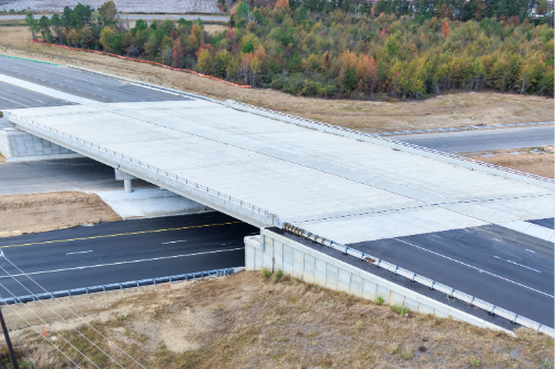 Photo of completed I-295 bridge