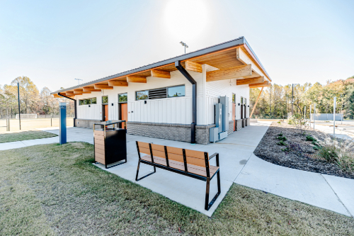fieldhouse building at lee county athletic park by sanford contractors 