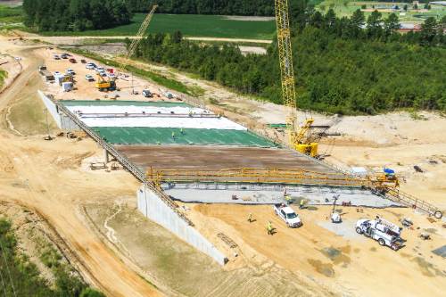 In progress photo of one of the I-295 bridges