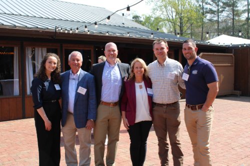 Barbara Angell receiving Triangle Business Journal Women in Business Award in Raleigh