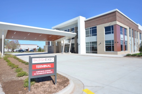 Raleigh Executive Jetport terminal building built by Sanford Contractors