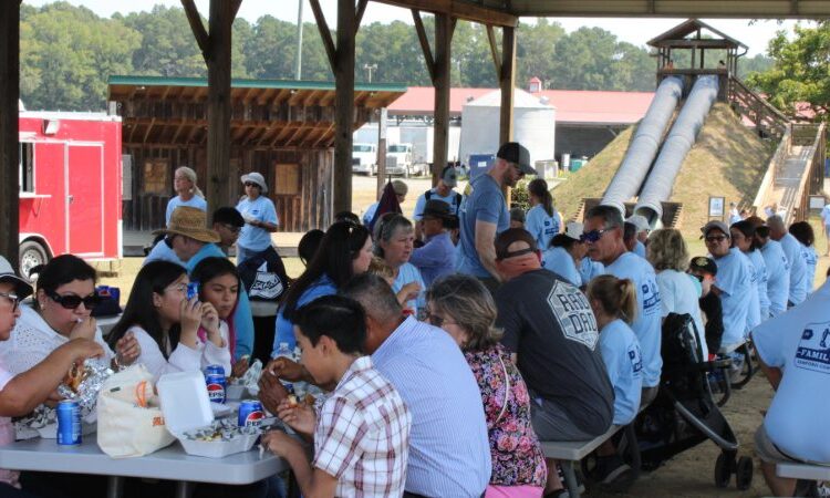 team members at sanford contractors family day