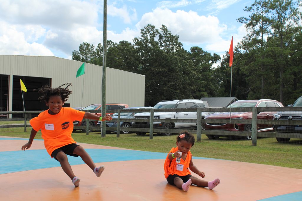 Attendees enjoying Sanford Contractors Family Day