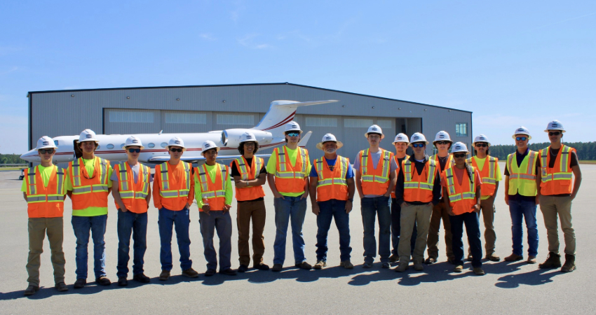 Students participating in Sanford Contractors' 2026 Construction Academy and College Internship Programs.