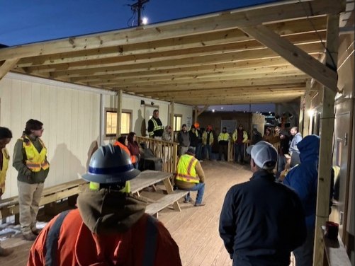 Construction safety Sanford Contractors at Sanford Water Filtration Facility Expansion Project